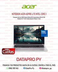 Notebook Acer Aspire Lite Intel Core 3